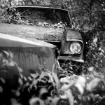 Beat up old mustang waiting to be redeamed